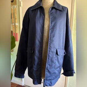 men’s Hurley blue work jacket size large